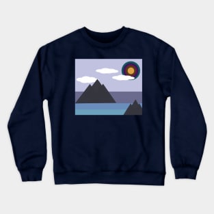 Geometric landscape Crewneck Sweatshirt